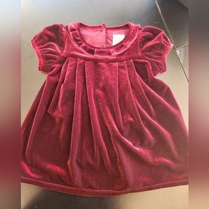 Baby Gap (6-12 months) red velvet holiday dress